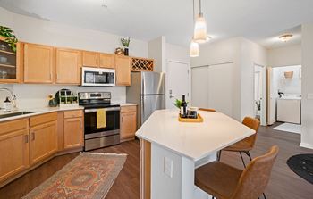 Model Apartment Kitchen at The Bluffs at Nine Mile Creek, Minnesota, 55344